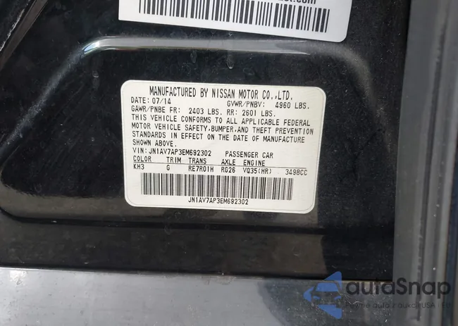 JN1AV7AP3EM692302: 43122141