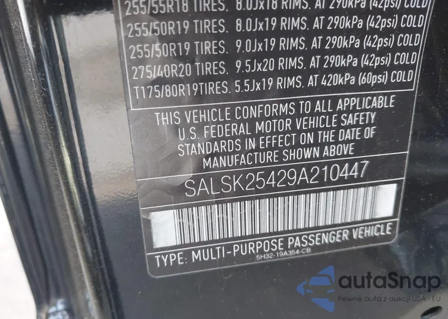 SALSK25429A210447: 43122202