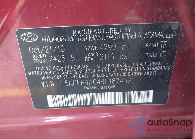 5NPEB4AC4BH187457: 43122291