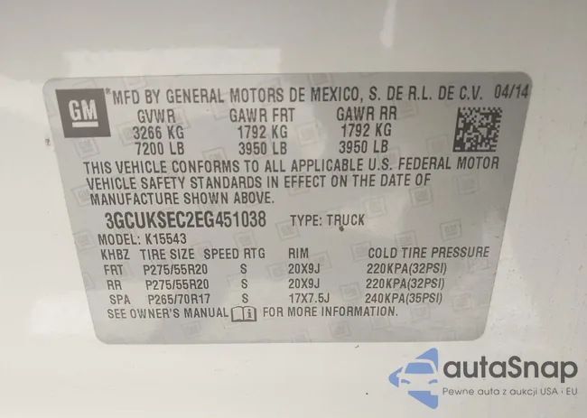 3GCUKSEC2EG451038: 43122346