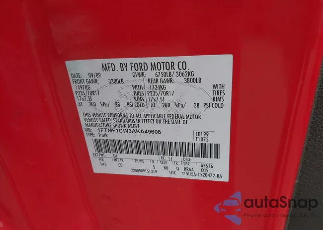 1FTMF1CW3AKA49608: 43122361