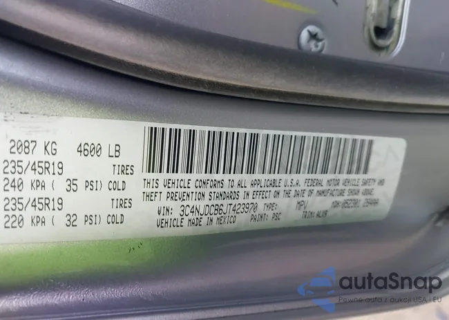 3C4NJDCB6JT423970: 43122376