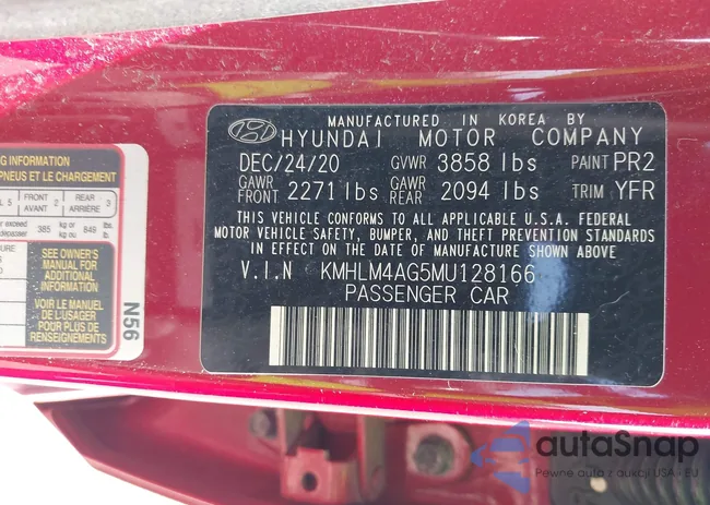 KMHLM4AG5MU128166: 43122394