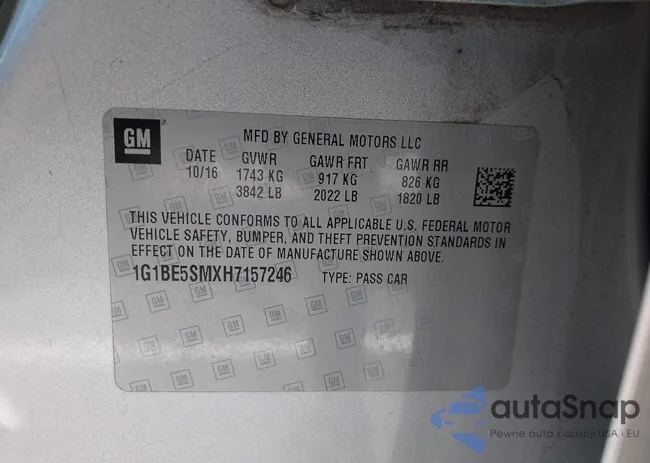 1G1BE5SMXH7157246: 43122396