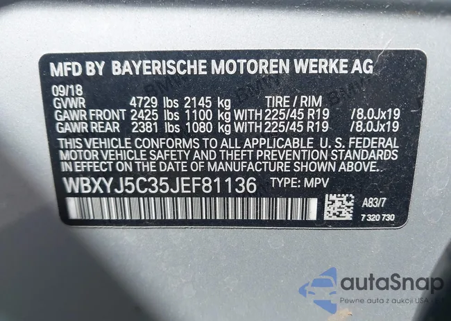 WBXYJ5C35JEF81136: 43122412