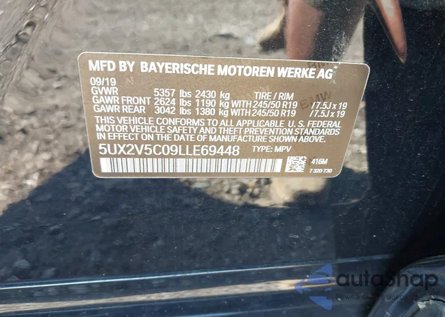 5UX2V5C09LLE69448: 43122461