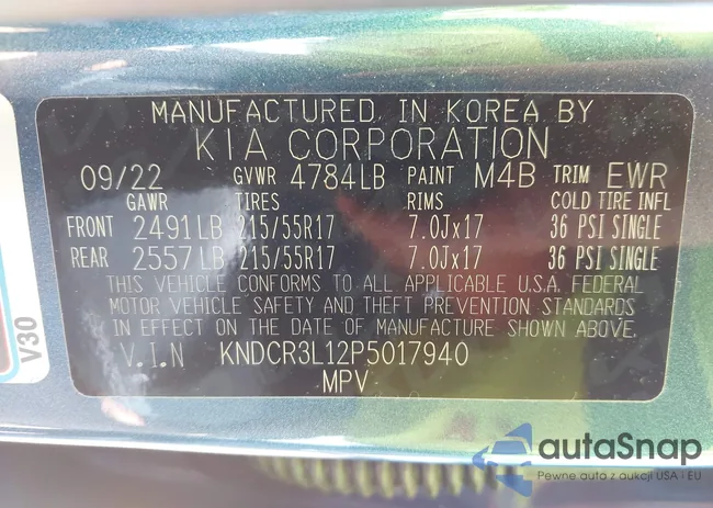 KNDCR3L12P5017940: 43122541