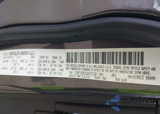 1C4PJMDS7EW317132: 43122573