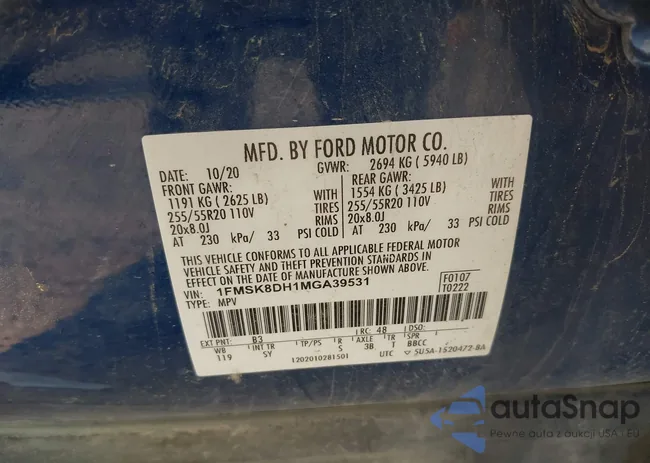 1FMSK8DH1MGA39531: 43121776