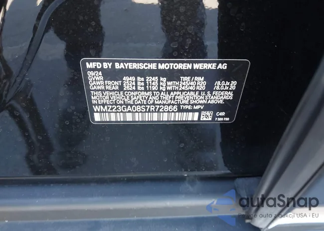 WMZ23GA08S7R72866: 43121813