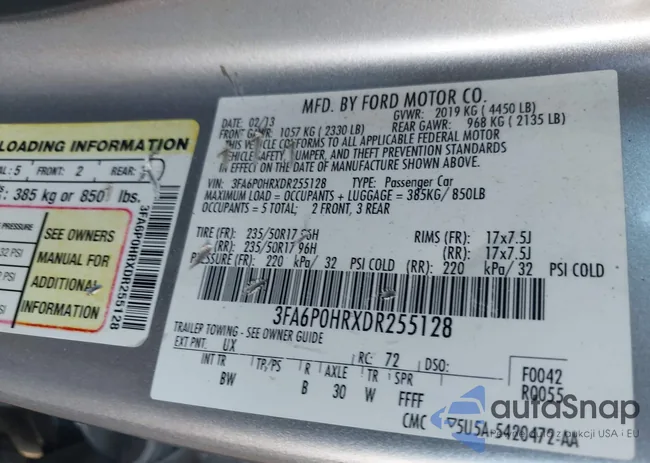 3FA6P0HRXDR255128: 43121864