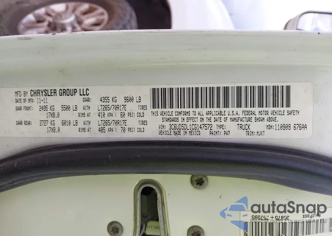 3C6UD5DL1CG147572: 43121908