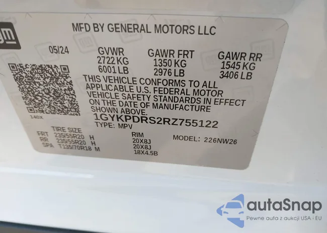 1GYKPDRS2RZ755122: 43121973