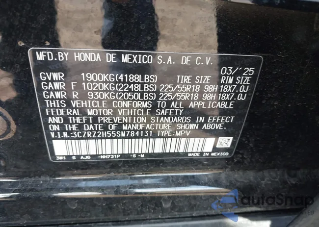 3CZRZ2H55SM784131: 43122038