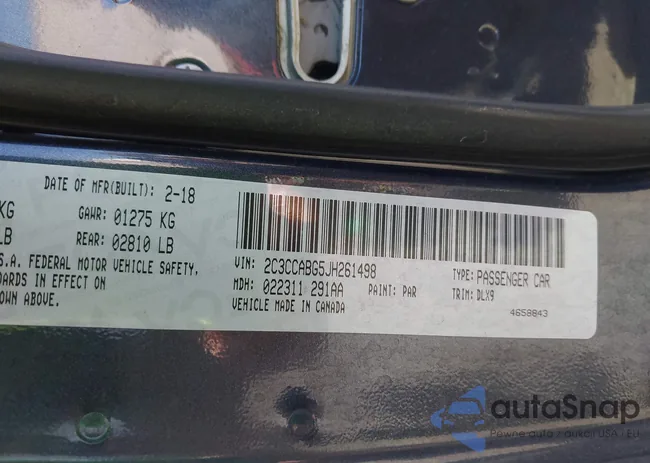 2C3CCABG5JH261498: 43122044