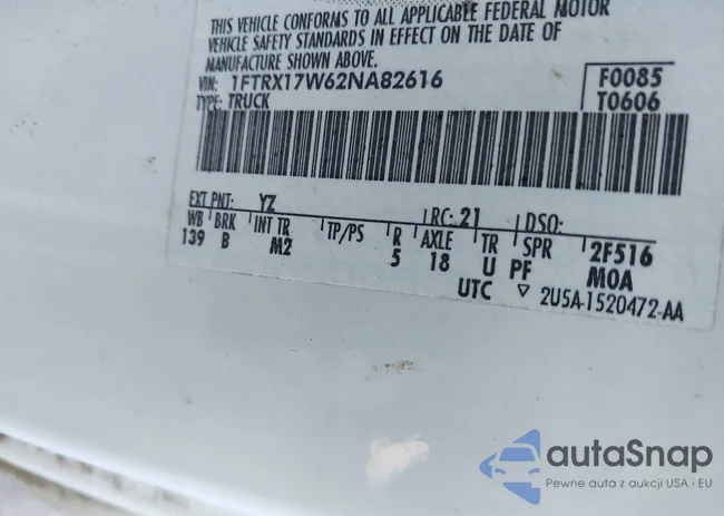 1FTRX17W62NA82616: 43122068