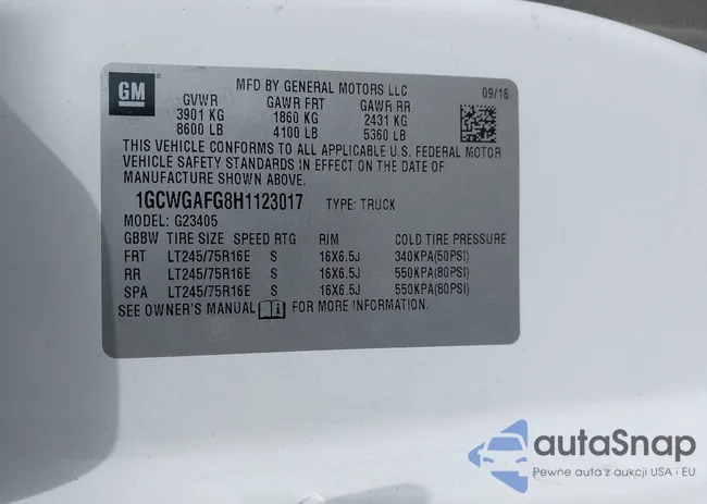 1GCWGAFG8H1123017: 43123092