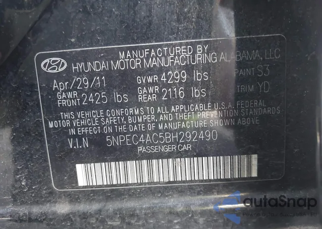 5NPEC4AC5BH292490: 43123297