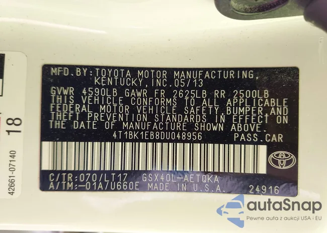 4T1BK1EB8DU048956: 43123372