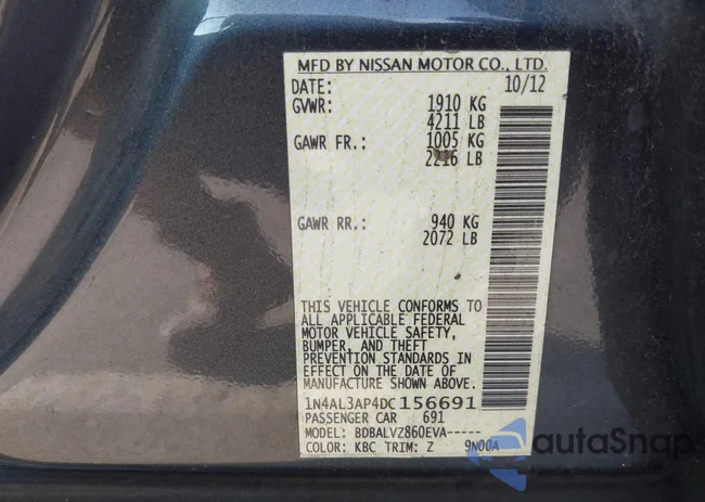 1N4AL3AP4DC156691: 43123378