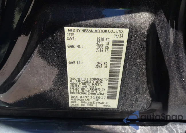 1N4AL3AP2EC318917: 43123553