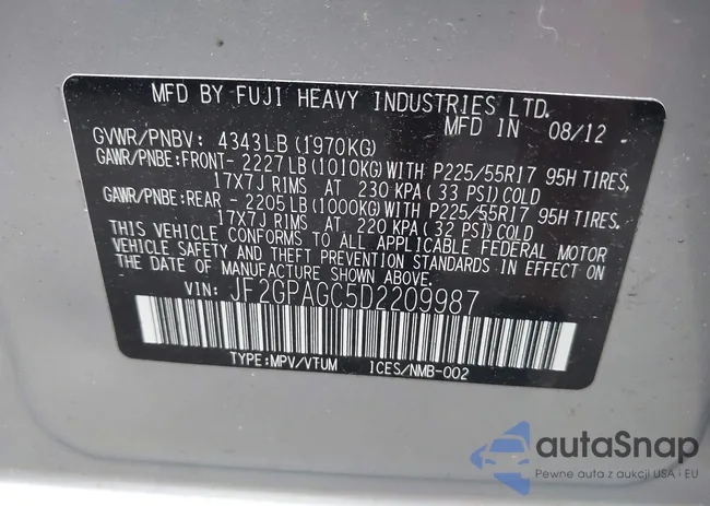 JF2GPAGC5D2209987: 43123632