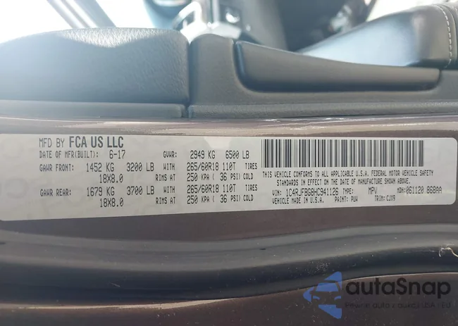 1C4RJFBG8HC941126: 43122870