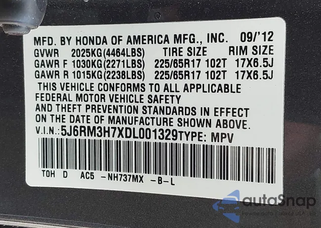 5J6RM3H7XDL001329: 43122986