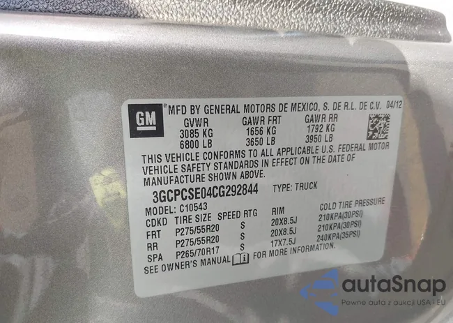 3GCPCSE04CG292844: 43123008