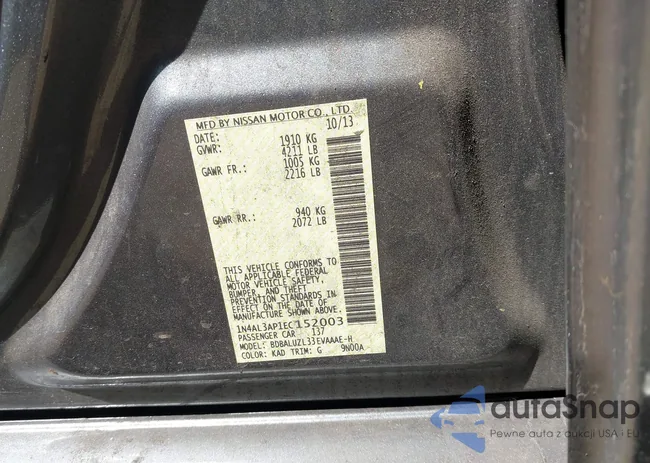 1N4AL3AP1EC152003: 43123019