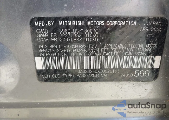 JA32U2FUXEU022105: 43123043