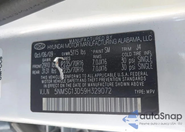 5NMSG13D59H329072: 43124107