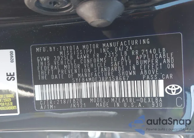 5YFB4MDE3RP158667: 43124153