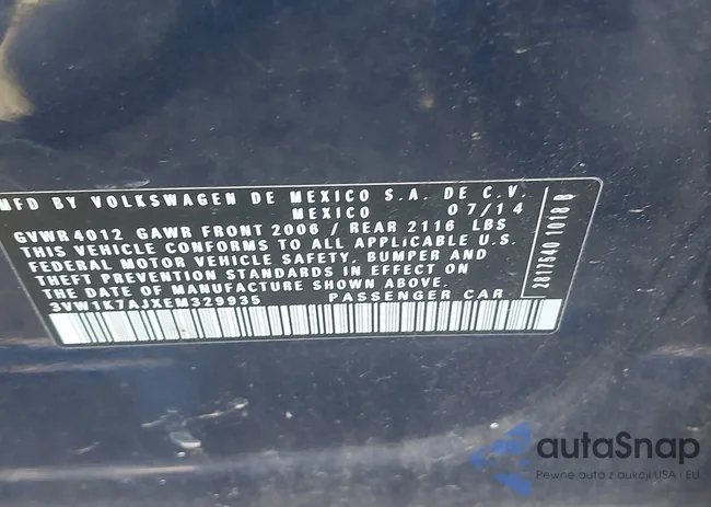 3VW1K7AJXEM329935: 43124273