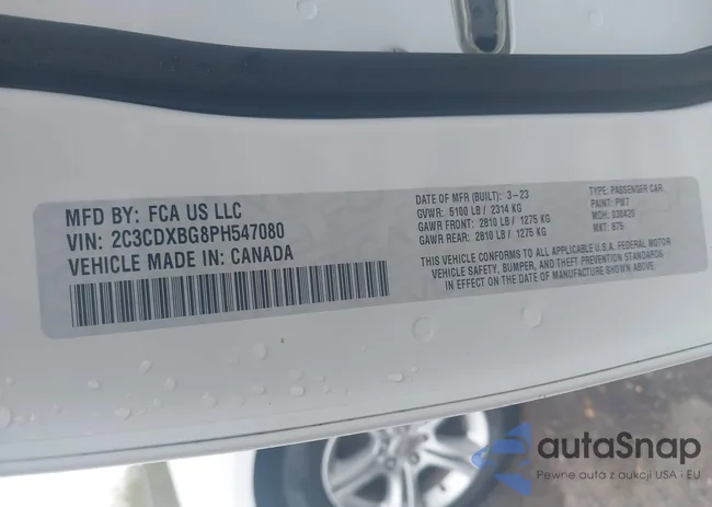 2C3CDXBG8PH547080: 43124276