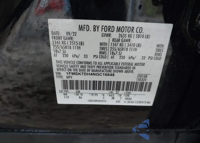 1FMSK7DH4NGC16648: 43124440