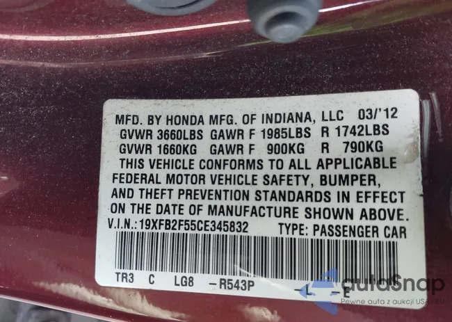 19XFB2F55CE345832: 43124445