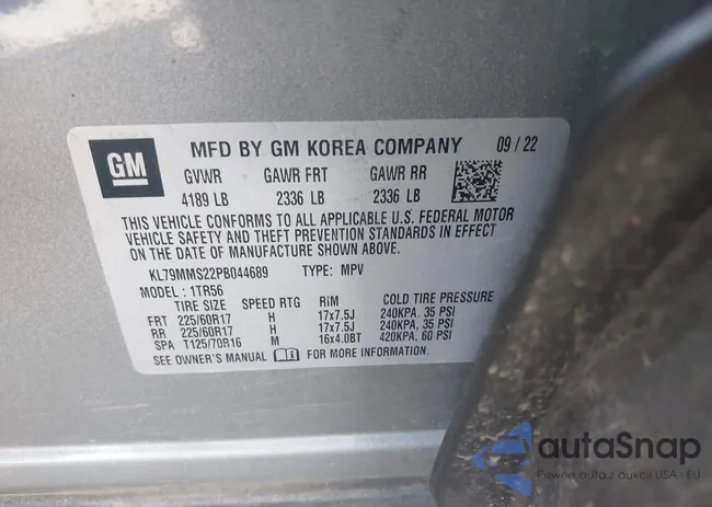 KL79MMS22PB044689: 43124535