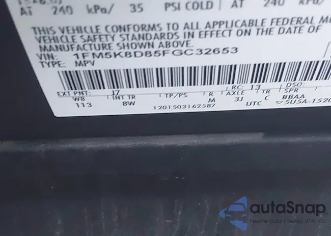 1FM5K8D85FGC32653: 43124631