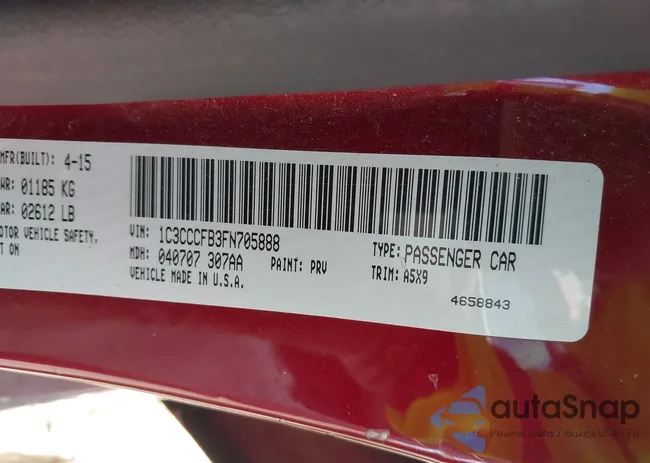 1C3CCCFB3FN705888: 43124632