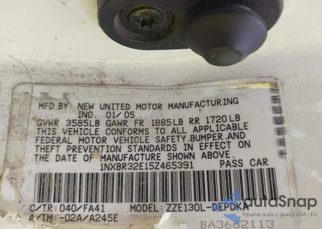 1NXBR32E15Z465391: 43123773