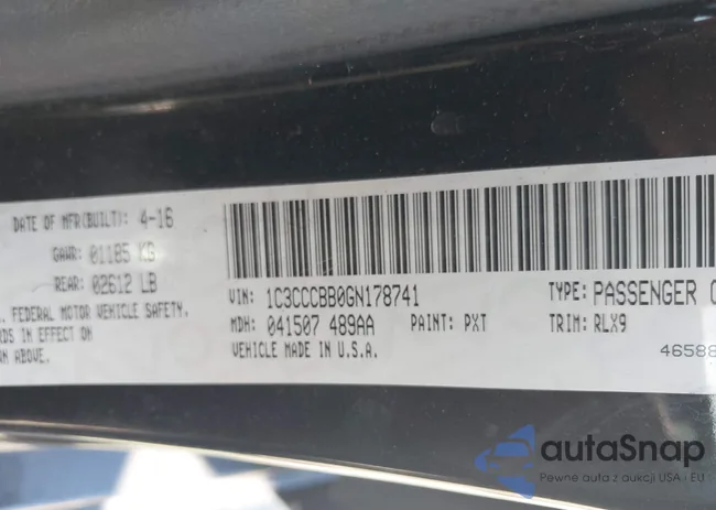 1C3CCCBB0GN178741: 43123798