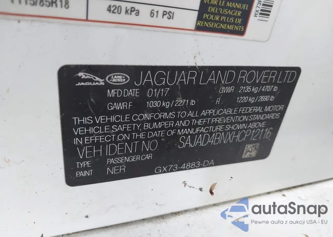 SAJAD4BNXHCP12116: 43123799