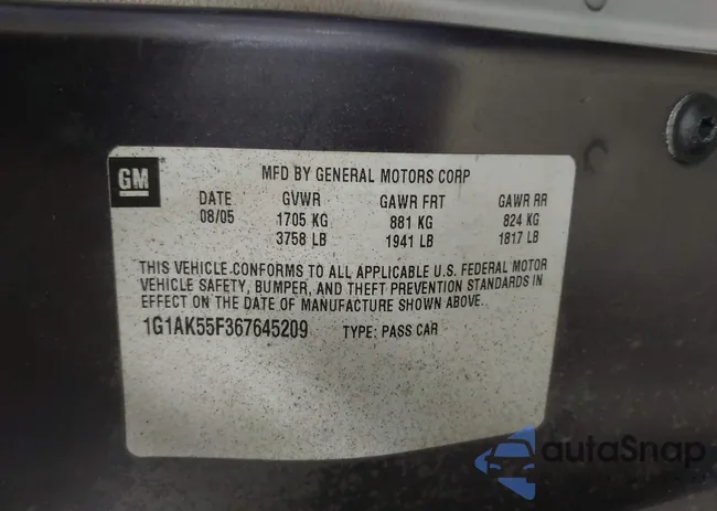 1G1AK55F367645209: 43123974