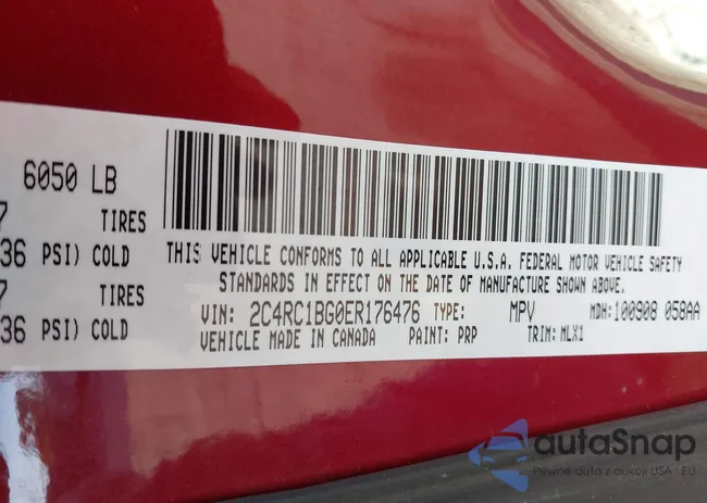 2C4RC1BG0ER176476: 43125115