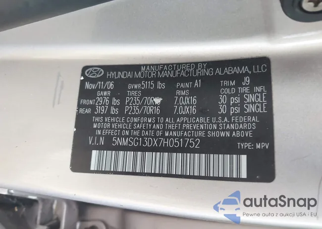 5NMSG13DX7H051752: 43125130