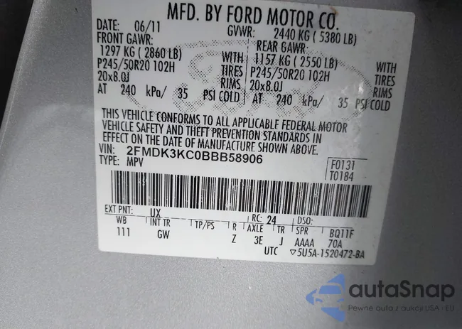 2FMDK3KC0BBB58906: 43125180