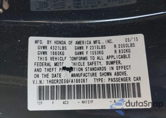 1HGCR2E56FA186067: 43125385