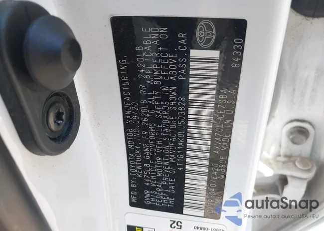 4T1G11AK0LU503828: 43125413