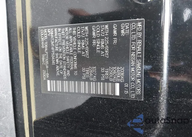 KNMAT2MT4FP534341: 43124796